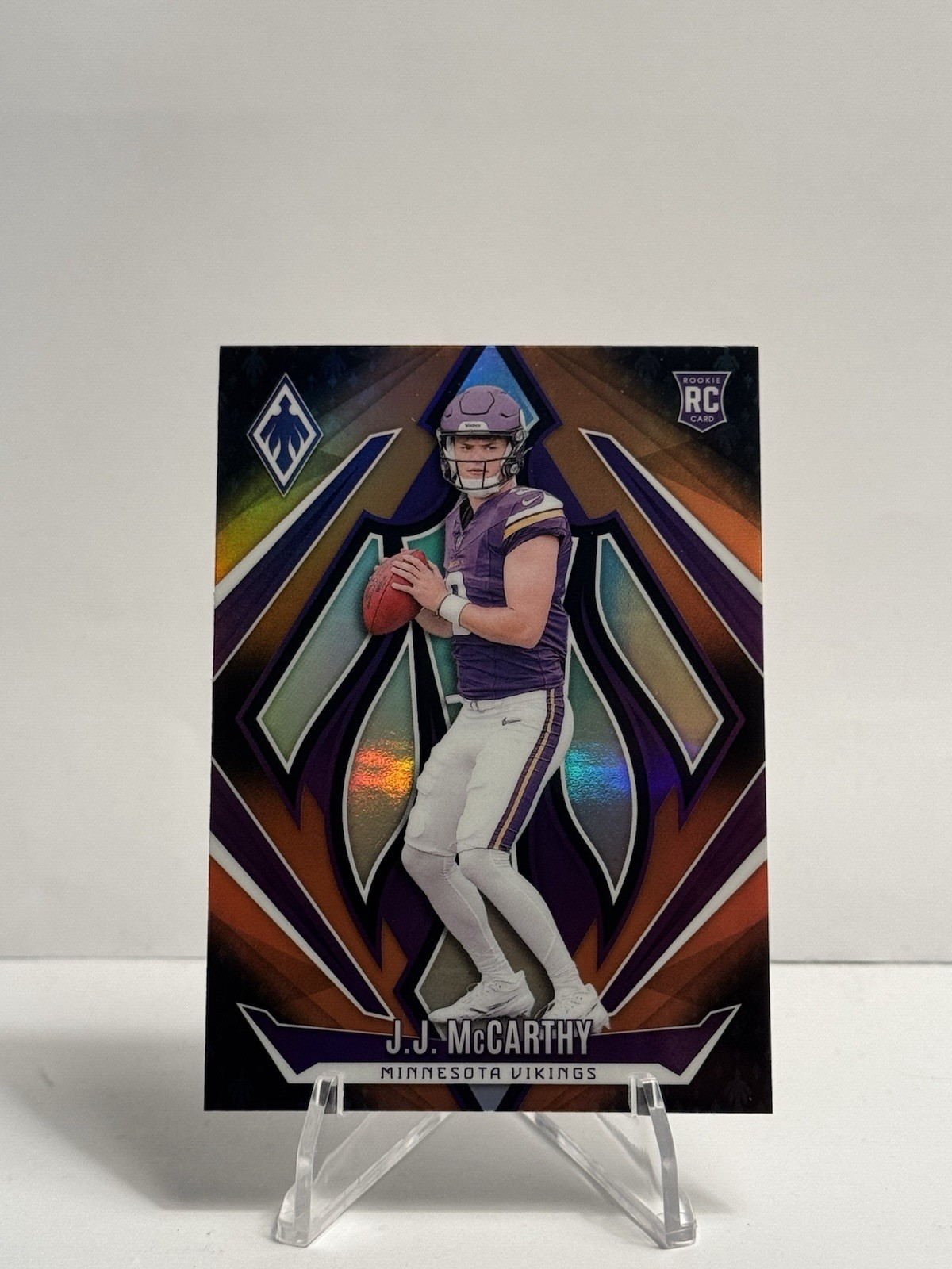 2024 Panini Phoenix - Rookies J.J. McCarthy #185 Orange fade (RC)