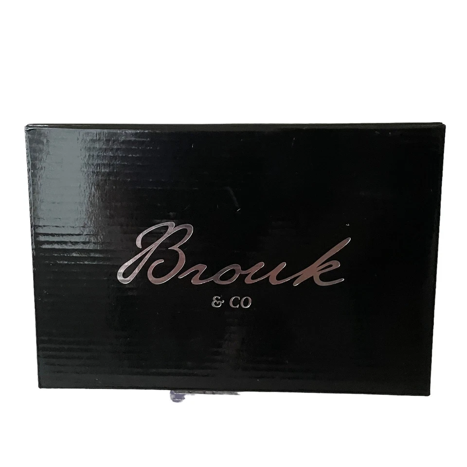 BROUK & CO Ellen Dominoes Travel Set in Posh Hot Pink Vegan Leather NEW In Box - Image 2 of 4