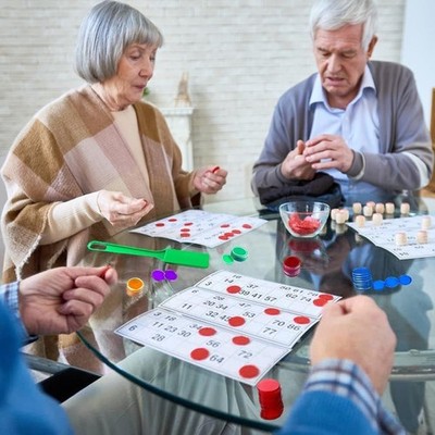 Lotto Zauberstab magnetisch mit 100 Bingochips für Bingo Spiel Spielchips Magnet
