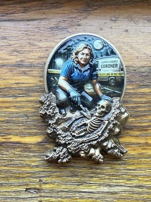 Laurens County Coroner Coin Patti Canupp Skull Forensic Scene