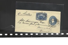 USA-COVER-1893--WRAPPER-1 C BLUE-1 C COLUMBIAN ADDED-TO GERMANY-NY -F--#224