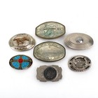 Southwest Turquoise Concho Belt Buckle Bracelet Money Clip Lot of 39 #M1524-5 — photo 6