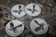 Zenith Eagle Wire Wheel Knock Off Metal Chips White Chrome Set Of 4