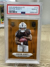 2025 Panini Donruss Elite - Rookies Ashton Jeanty #113 Orange /199 (RC) PSA 10