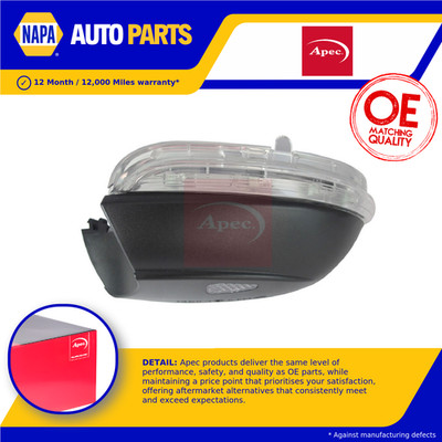Mirror Indicator fits VW SCIROCCO Mk3 1.4 08 to 17 3C8949101E VOLKSWAGEN Apec