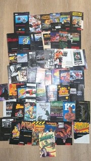 Super Nintendo Lote 50 Manuales Zombies Ate My Neighbors SNES ¡Colección Manual!