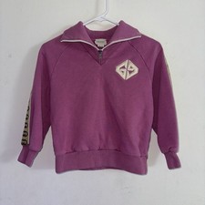 Authentic GUCCI GG Logo-Tape Pullover Half Zip-Up Sweater Top Shirt Youth Sz 8
