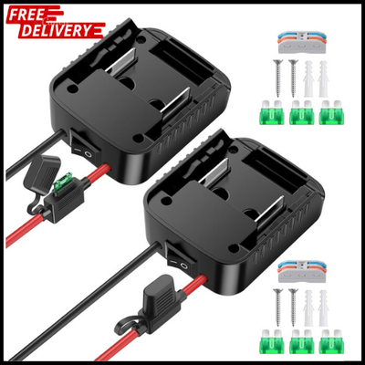 #ad 2 Packs Adapters Compatible with Makita 18V Battery for Power Wheel Battery Adap $23.94