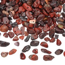 350Pcs Chip Stone Beads Crystals Gemstone for DIY Jewelry Making Red Black