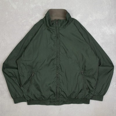 Cabela's Vintage Fleece gefütterte Bomberjacke Large Herren 90er grün Outdoor