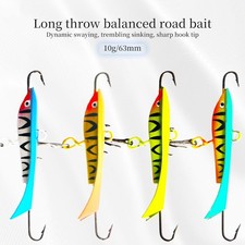 4Pcs Ice Fishing Lure Top Fishing Bait Balance Fish Ice Fishing Bait 6.3cm/10g