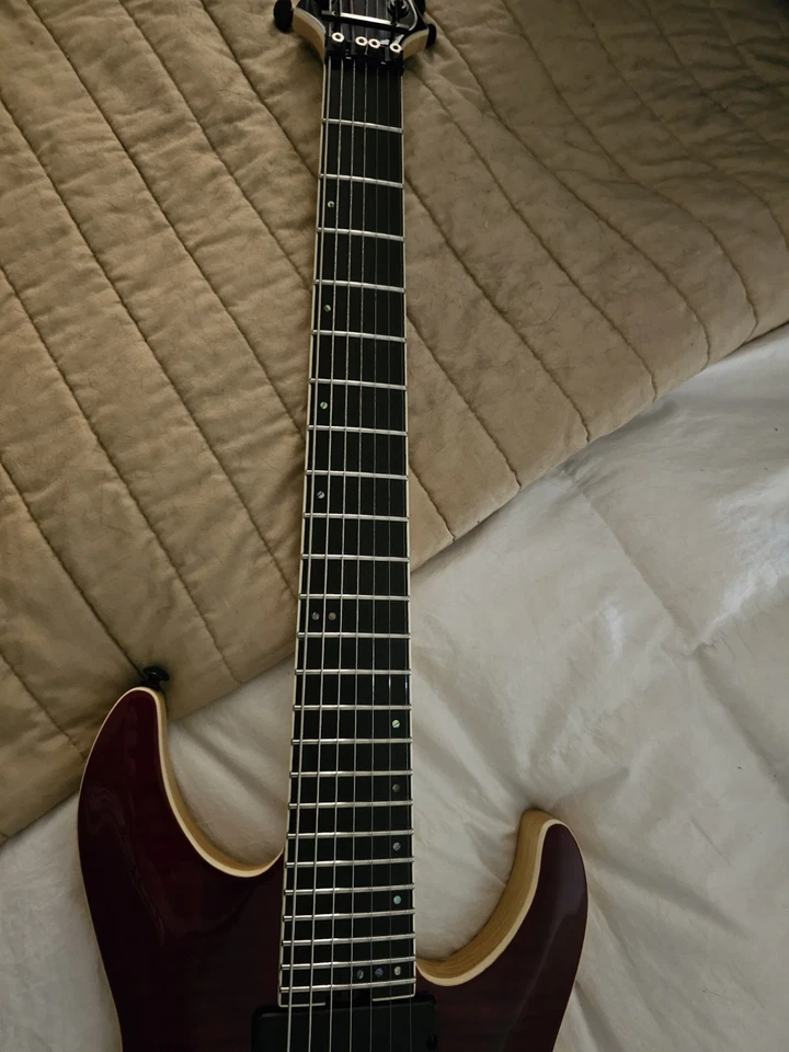 Guitarra Eléctrica Schecter Blood C7 Blood Burst con Estuche Envío Gratis Foto 3 de 4