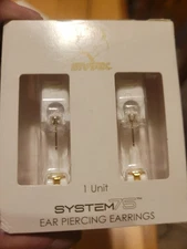 14k Gold Studex System 75 Tiff 3mm Cubic Zirconia