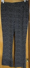 DG2 by Diane Gilman Womens L Pull-On Stretch Boot-Cut Ponte Pants Jeggings EUC