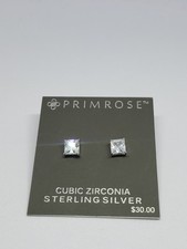 PRIMROSE Cubic Zirconia Sterling Silver Earrings