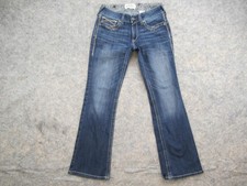 Ariat REAL Bootcut Jeans Womens 30S Blue Medium Wash Low Rise Stretch Denim
