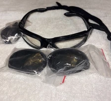 Wiley X Safety Sunglasses Z87-2 SG-1 Clear &Black Frame  Lenses Z87+