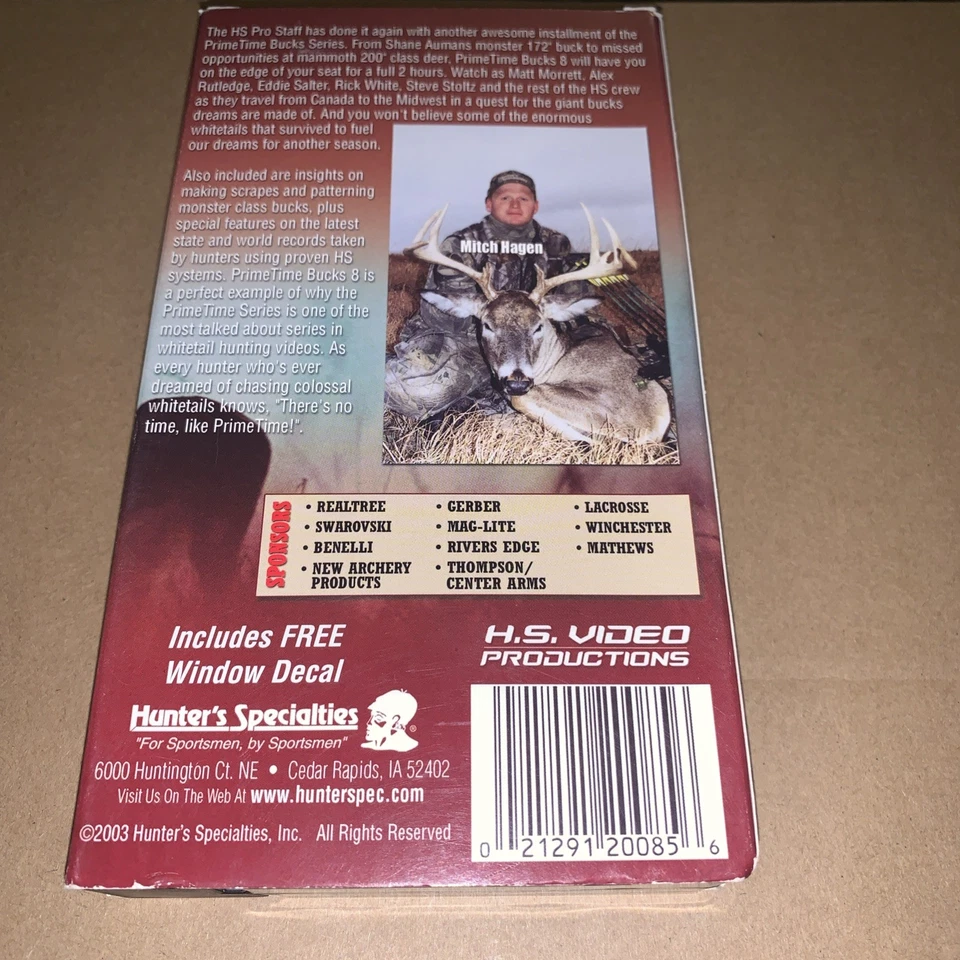 Primetime Bucks 8 VHS. It’s A Big Rack Attack. 2 hours. (Deer Hunting) - Image 2 of 3