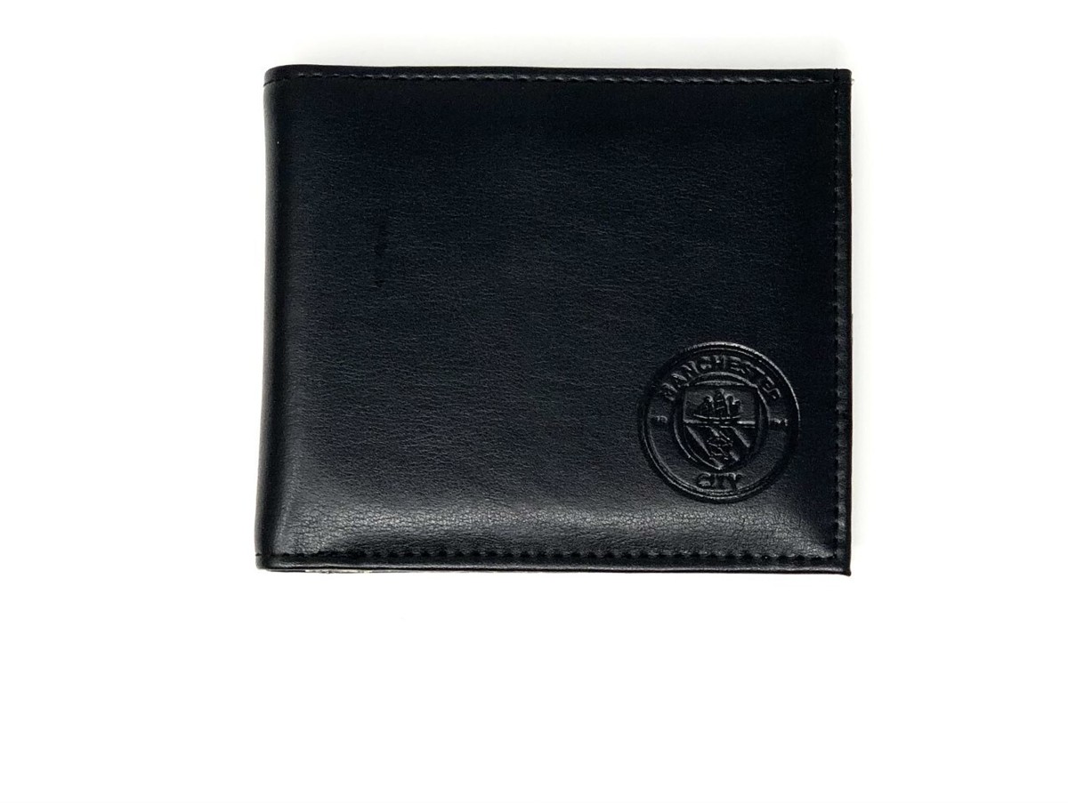 Portefeuille Officiel Manchester City FC - Cuir Avec Blason Relief | Coffret Cadeau