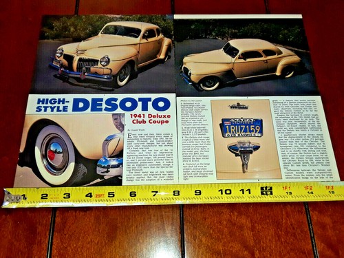 1941 DESOTO DELUXE ORIGINAL 1992 ARTICLE - Picture 10 of 12