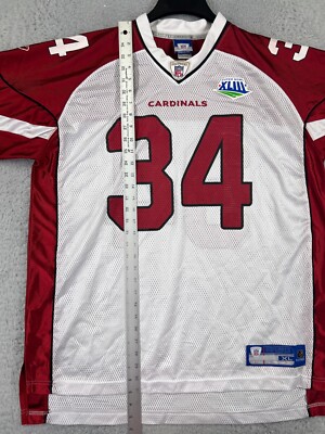 Arizona Cardinals Jersey Men Extra Large White Super Bowl XLIII 34