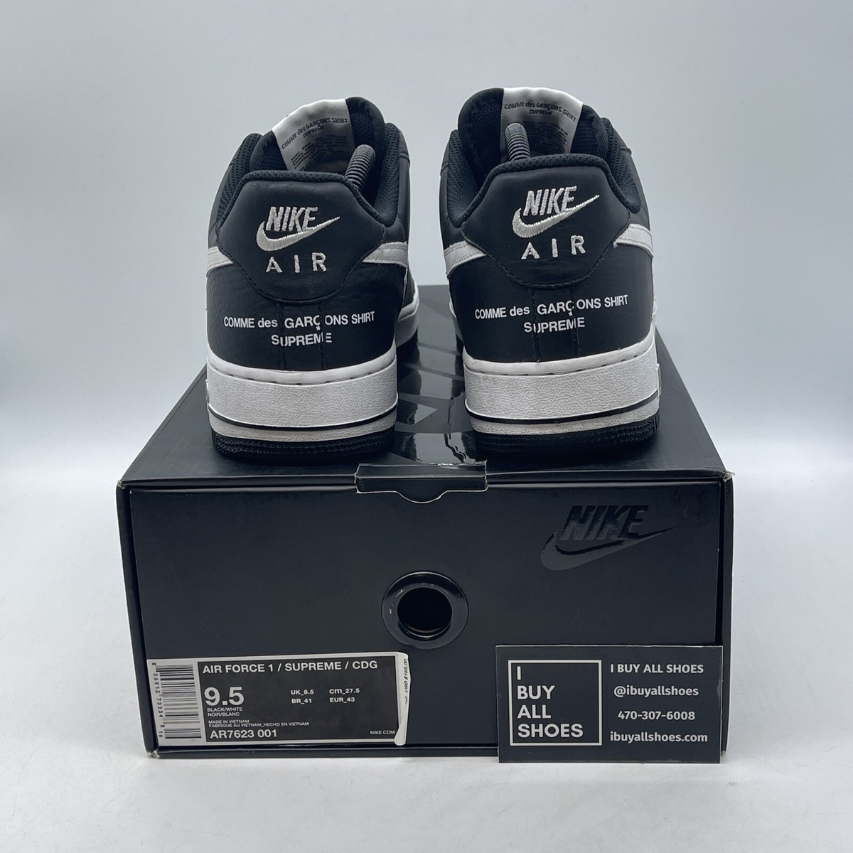 Size 9.5 - Nike Supreme x Comme des Garçons SHIRT x Air