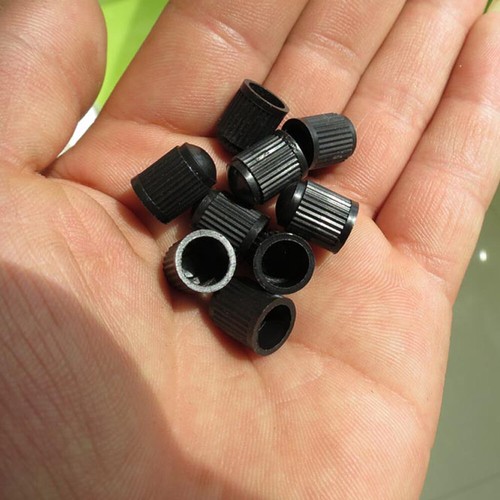 50× Black Plastic Car Auto Wheel Tire Valve Stem Caps Air Dust Cover Accessories - Picture 6 of 12