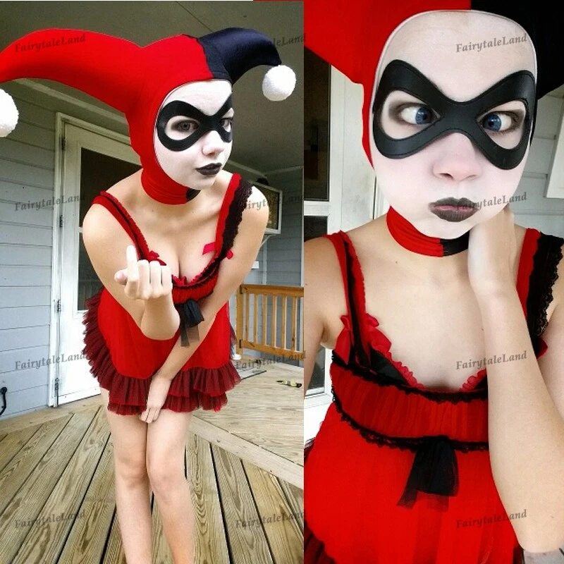 Batman Harley Quinn Cosplay sexy eye mask eyewear cosplay accessories - Image 4 of 4
