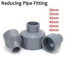 PVC Reducing Fitting Concentric Reducer Connector Socket Coupling ID 20mm-50mm