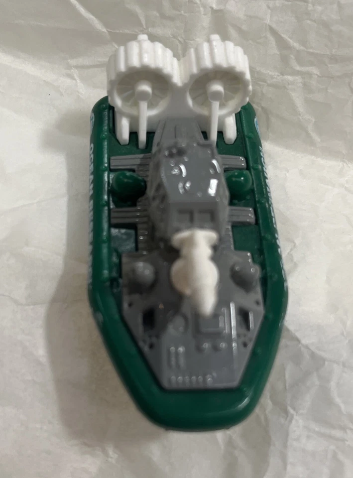 Aerodeslizador Diecast Matchbox Ocean Research verde y blanco Foto 4 de 4