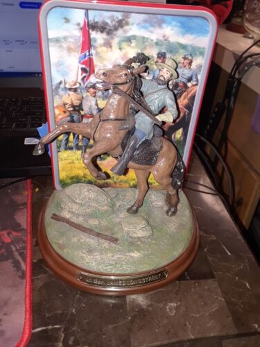 Cival War Bradford Exchange Lt. Gen. James Longstreet Statue. A0728