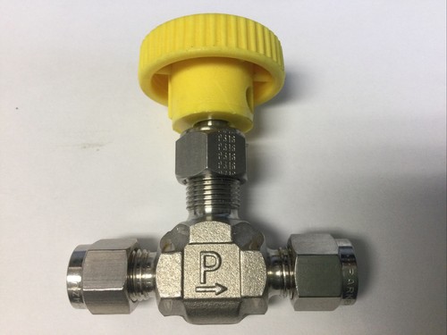 Parker 4A-V4LN-SS-R Needle Valve 1/4'' O.D. Tube 316 S.S. - NEW - Picture 2 of 3