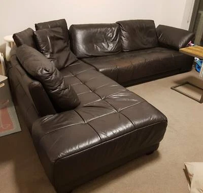 Large L Shaped Leather Couch Sofas Gumtree Australia