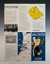 Faltprospekt WALCHEREN HOLLAND wohl um 1955