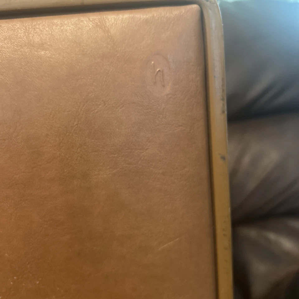 "Maletín equipaje vinilo Hartmann vintage con llave, tamaño grande 21""" Foto 2 de 4