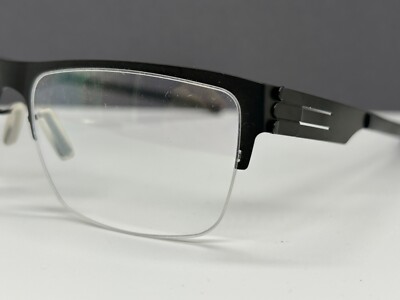 ic Berlin Brille Herren Damen schwarz Eckig Newtons Law  NP:499 