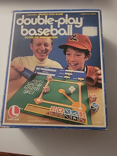 1979 Lakesides Double Play Baseball Sports dice game 8296 missing 1 Dice