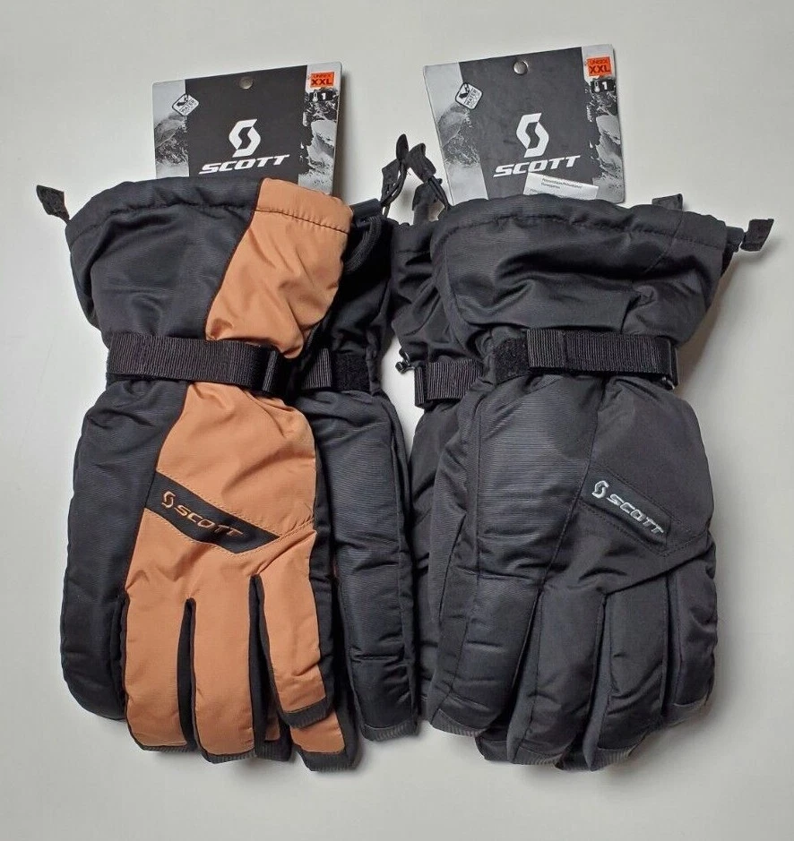 Scott Mens Ultimate Warm Gloves for skiing Snowboard Size XXL Black or Brown