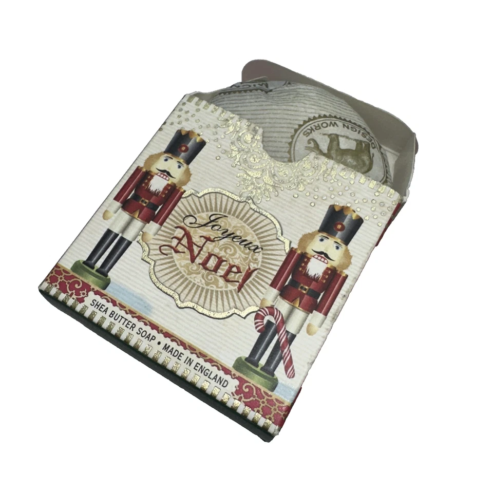 Michel Design Works Nutcracker Shea Butter Soap Christmas Made England - Image 2 of 4