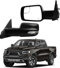 Left Driver Side Mirror Compatible with 2019-2024 Ram 1500 Rearview L-14Pin