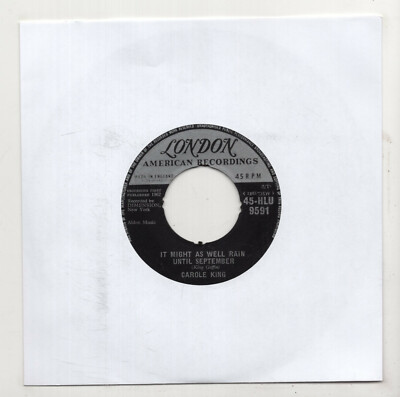 (L530) Carole King, It Might As Well Rain Until September - 1962 - 7'' vinyl