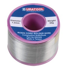 60/40 Tin lead Solder Wire Rosin Soldering Flux 0.7mm Low Melting 190°C 50g 