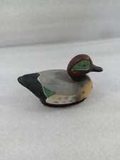 Vintage Jasco Ceramic Mallard Duck Lint Remover Decoy Figurine