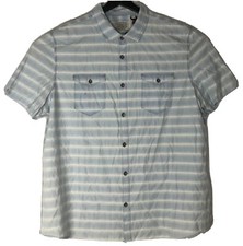 Jeremiah Mens Short Sleeve Shirt Size XL Color Blue multi Button Down NWT