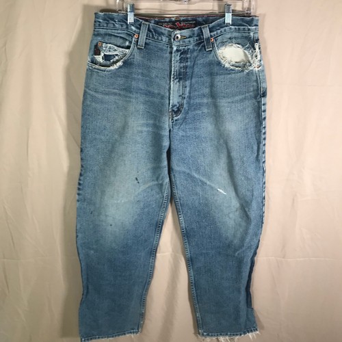 JNCO Jeans Funky Basics Funky 18 Mens 36x32 VTG 90s Cool Thrashed Skater Grunge