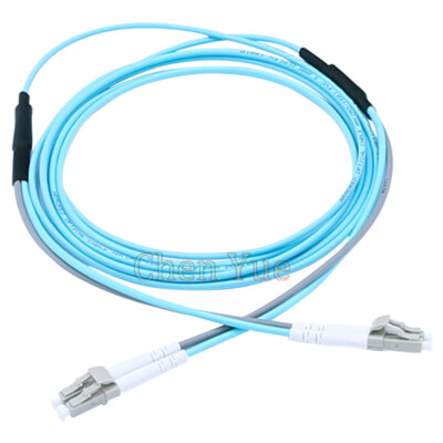 40M 10G OM3 Armored Cable Fiber Patch Cord LC to LC 3.0mm MM 50/125 Duplex