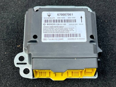 Maserati Ghibli OEM Restraint Diagnostic Computer Module SRS Unit   670007061