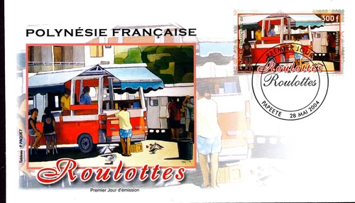 MOBILE SNACK BAR RESTAURANT FOOD 2004 FRENCH POLYNESIA FDC