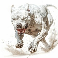 Dogo Argentino Cane Corso Molosso Pitbull Adesivo Magnete Poster Sticker 20x20Cm