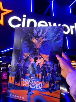 Black Panther Wakanda Forever Cineworld Exclusive A3 Poster Marvel Studios